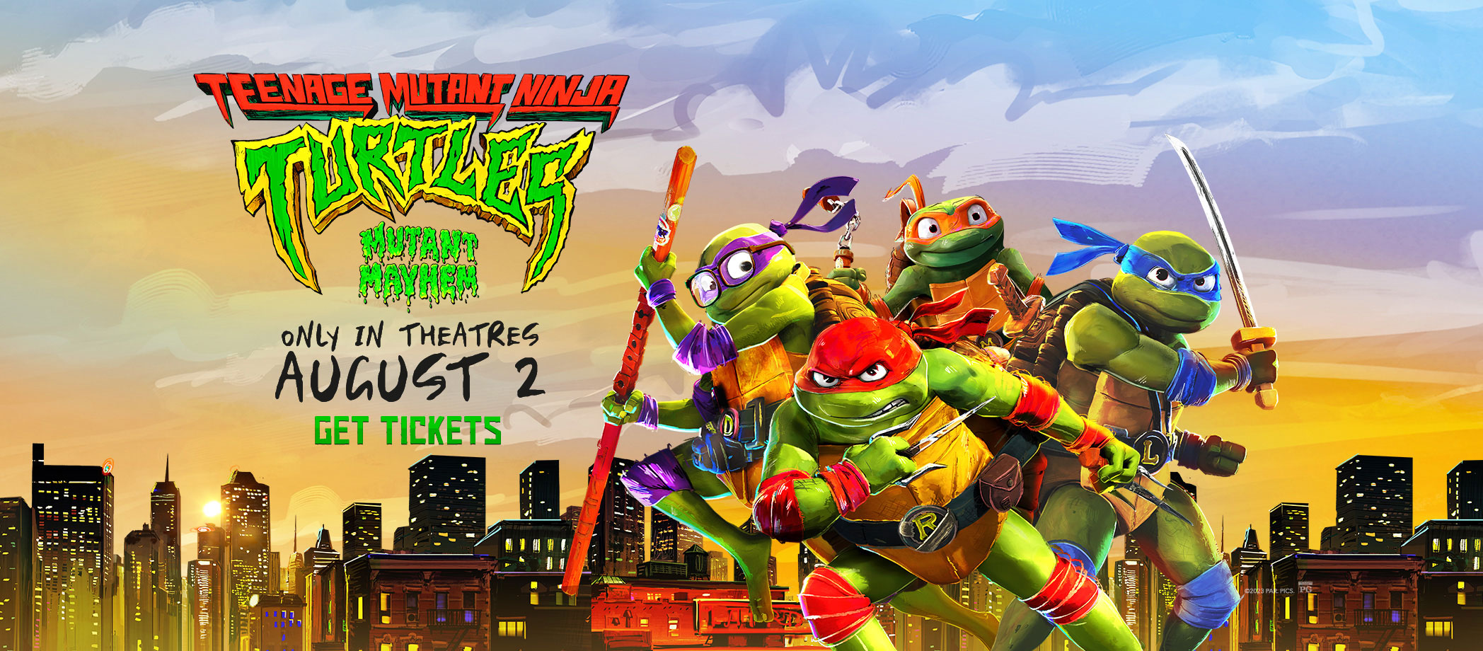 Teenage Mutant Ninja Turtles: Mutant Mayhem (PG) - The Luez Theater